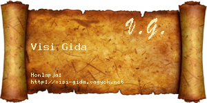 Visi Gida névjegykártya